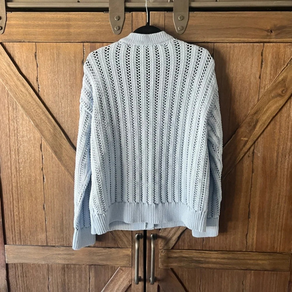 Haven Well Within Open Stitch Cardigan Button Down Sweater DewDrop Size XL EUC - Picture 3 of 7